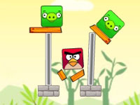 Игра Плохие свинки - режь веревку